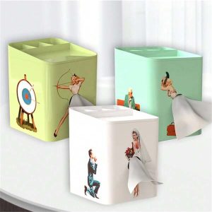 Tissue Box Holder, Creative Square Tissue Boxes Holder, Cute Lady Skirt Tissue Box, Beauty Puffy Skirt Funny Tissue Box, Unique Tissue Box Desktop Ornaments Holder For House Bedroom & Bathroom Decorative Organiser Multicolor