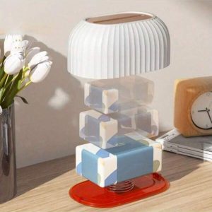 Nordic Style Luxury Automatic Lifting Tissue Box Holder - Rectangular, Plastic, Home Living Room And Dining Table Decorative Storage Organizer Kitchen,Christmas,Christmas Gifts,Christmas Table Decorations,Christmas Decor,Room Decor,Home Decor,Wedding Decor,Flowers,Storage Box Multicolor