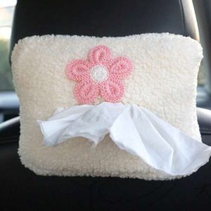 1pc Car Mounted Tissue Box Hanging Type, Car Interior Paper Box Sun Visor Armrest Box Car Mounted Tissue Box one-size